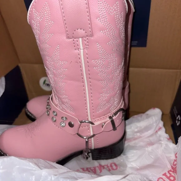Durango Lil' Pink N Chrome BT568 Western Boot - Picture 10 of 13